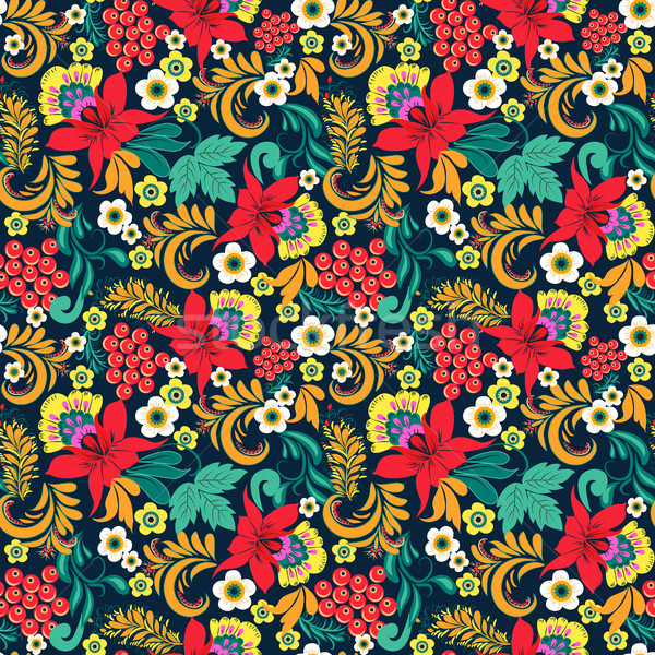  Floral seamless ethnical pattern  Stock photo © Margolana