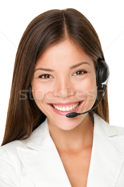 Female call center operator Stock photo © Maridav