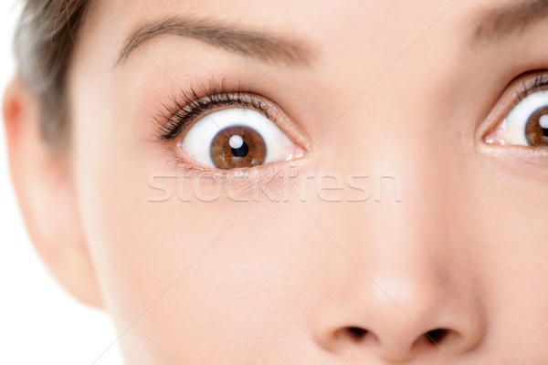 Surprised / shocked face expression of woman Stock photo © Maridav