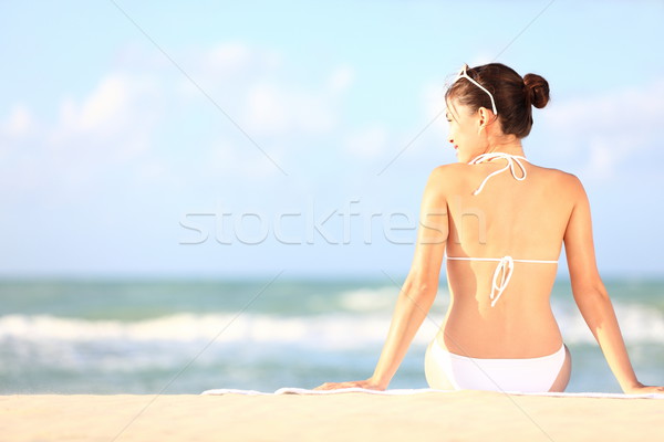 Plage vacances femme été soleil [[stock_photo]] © Maridav