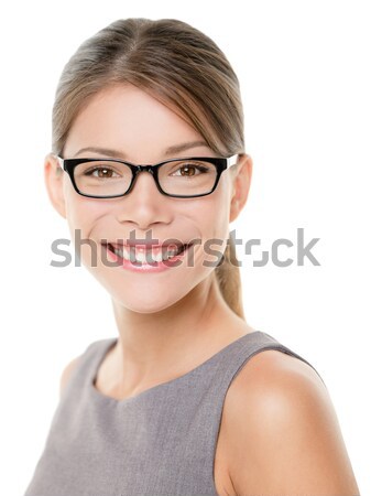 Glasses eyewear business woman happy portrait Stock photo © Maridav