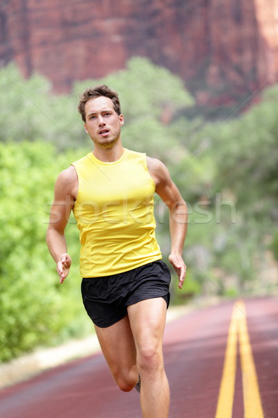 Sportu uruchomiony fitness człowiek szkolenia maraton Zdjęcia stock © Maridav