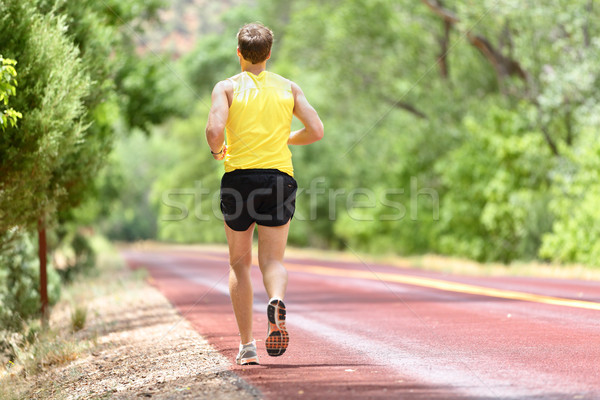 Läuft Mann Läufer Joggen Fitness Gesundheit Stock foto © Maridav