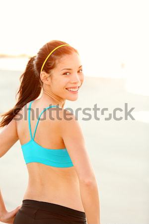 Fitness donna outdoor allenamento giovani runner Foto d'archivio © Maridav
