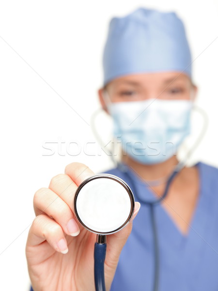 Medycznych lekarza stetoskop odizolowany Zdjęcia stock © Maridav
