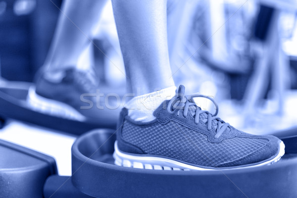 Cardio exercise elliptical workout machine in gym Stock photo © Maridav
