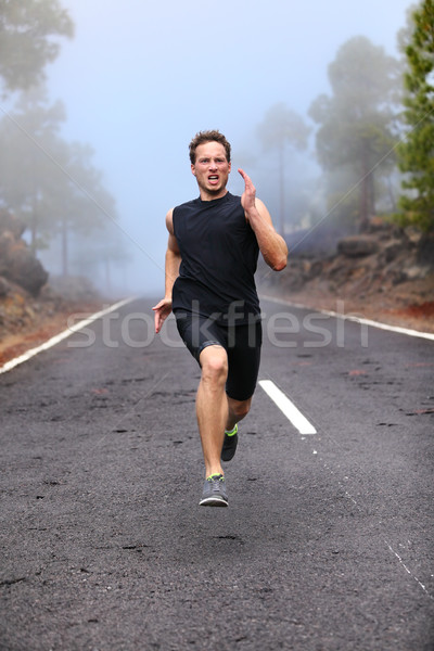 Healthy running runner man workout Stock photo © Maridav