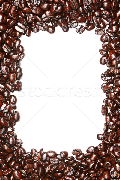 Coffee beans frame background texture Stock photo © Maridav