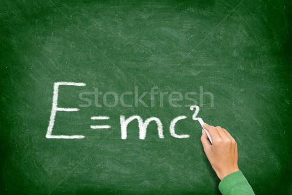 Physik Wissenschaft Formel Gleichung Tafel geschrieben Stock foto © Maridav