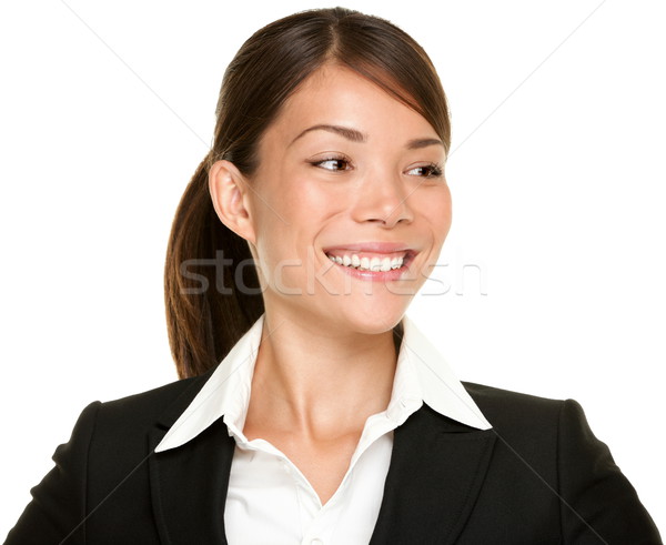 Asian businesswoman looking sideways Stock photo © Maridav