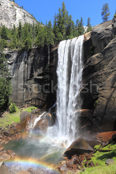 優勝美地國家公園 瀑布 下降 性質 景觀 美麗 商業照片 © Maridav