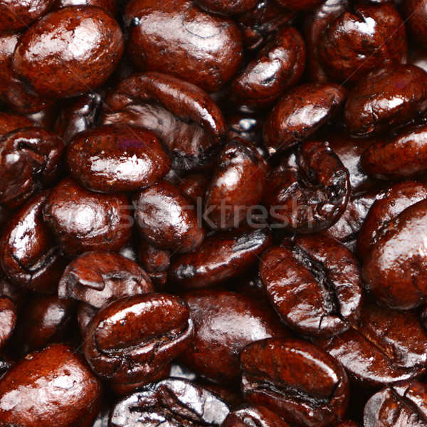 Coffee beans closeup texture background Stock photo © Maridav