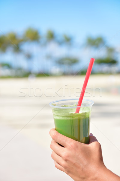 Green vegetable smoothie - healthy eating concept Stock photo © Maridav