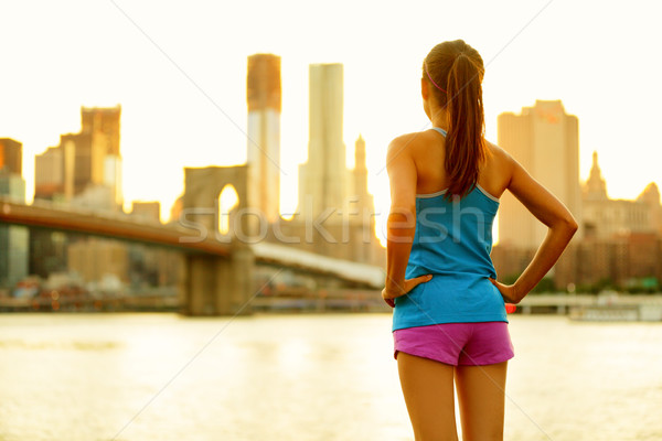 New York city fitness people lifestyle woman Stock photo © Maridav