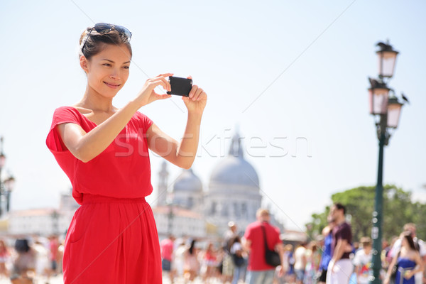 Stok fotoğraf: Asya · kadın · resim · fotoğraf · Venedik