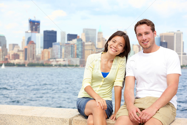 Stock photo: Young couple dating in New York