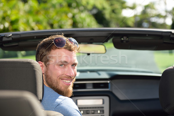 Voiture pilote homme conduite route voyage [[stock_photo]] © Maridav