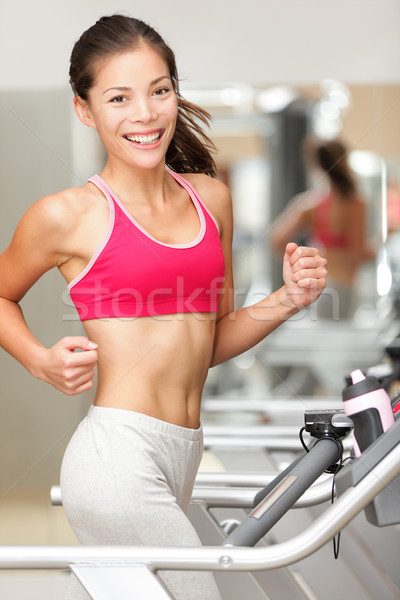 Zdjęcia stock: Kobieta · uruchomiony · kierat · siłowni · fitness · model