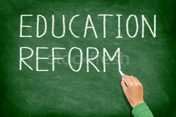 Education reform - school reform blackboard Stock photo © Maridav