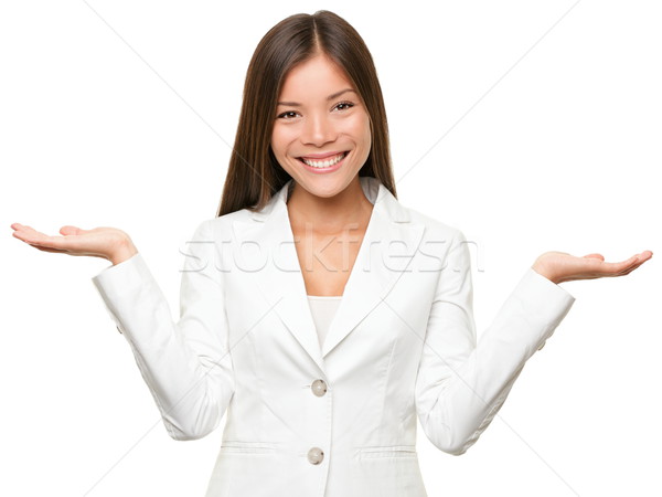 Stock photo: Showing business woman