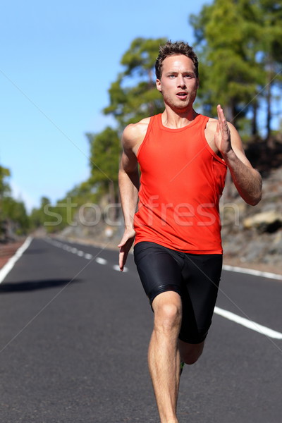 Running man sprinting Stock photo © Maridav