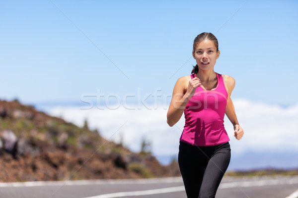 Fitness ejecutando mujer corredor vida Foto stock © Maridav