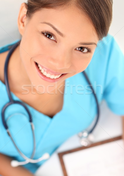 醫生 員工 女子 護士 工作的 商業照片 © Maridav