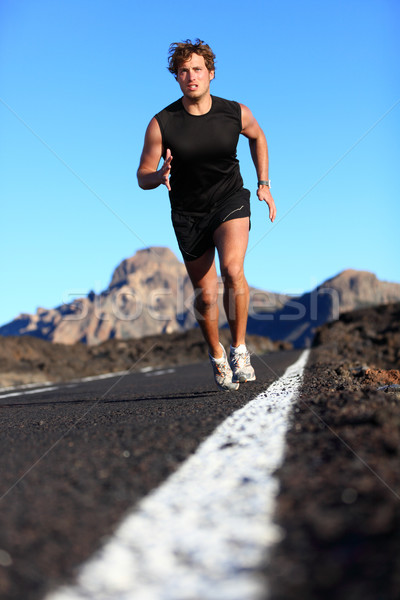 Stock photo: Man running work out