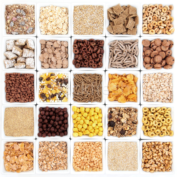 Stock photo: Large Breakfast Cereal Selection