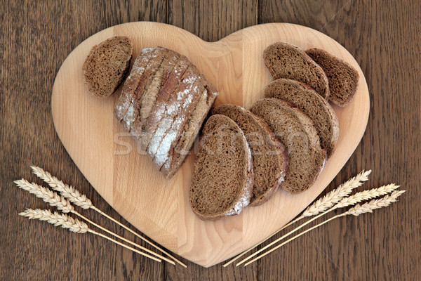 Centeio pão pão coração Foto stock © marilyna