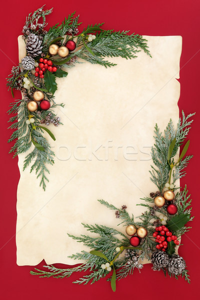 Christmas Abstract Background Border Stock photo © marilyna