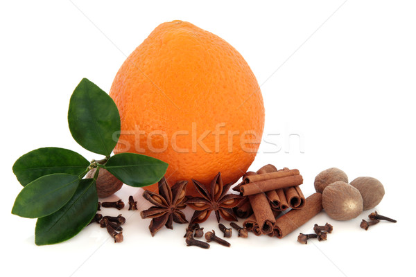 Spices and Orange Fruit Stock photo © marilyna