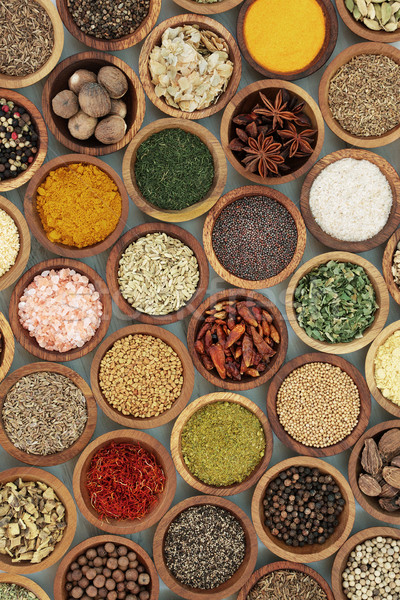Culinaria Spice erbe legno Foto d'archivio © marilyna