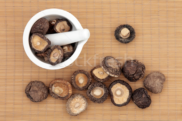 Champignons voedsel achtergrond chinese plantaardige champignon Stockfoto © marilyna