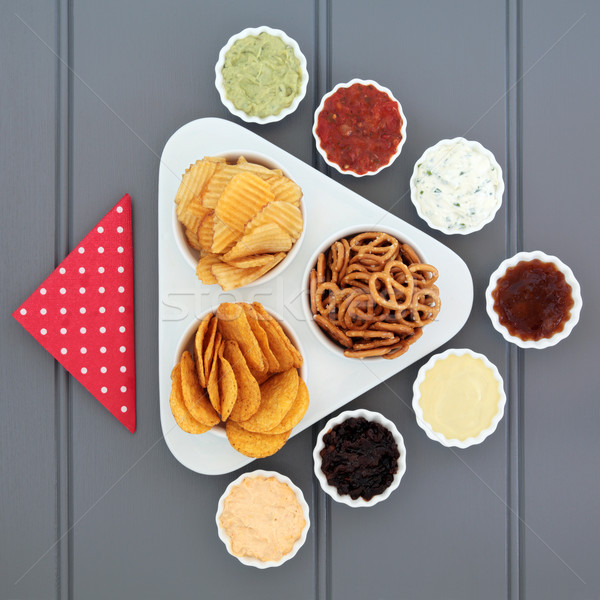 Crisp and Dip Selection Stock photo © marilyna