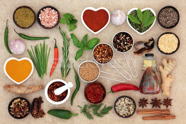 Herb and Spice Food Seasoning  Stock photo © marilyna