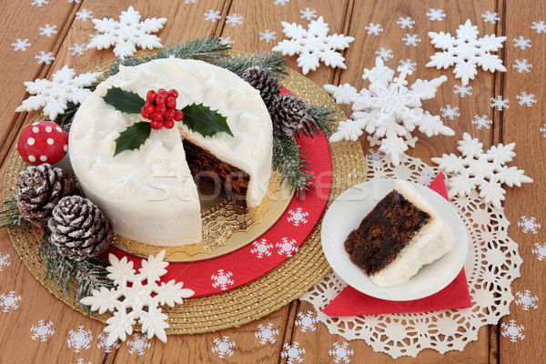 Stock photo: Traditional Christmas Cake