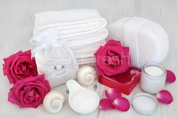 Pink Rose Spa Beauty Treatment Stock photo © marilyna