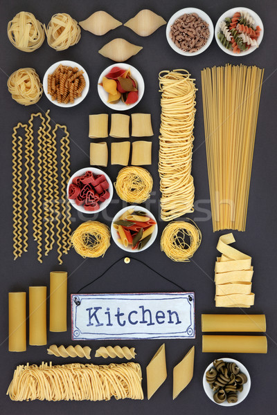 Dried Pasta Sampler Stock photo © marilyna