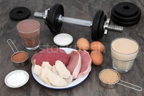 Stock photo: Food and Drink for Body Builders