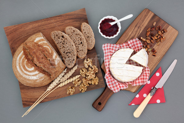 Gesund Essen Snack hausgemachte Roggen Brot Stock foto © marilyna