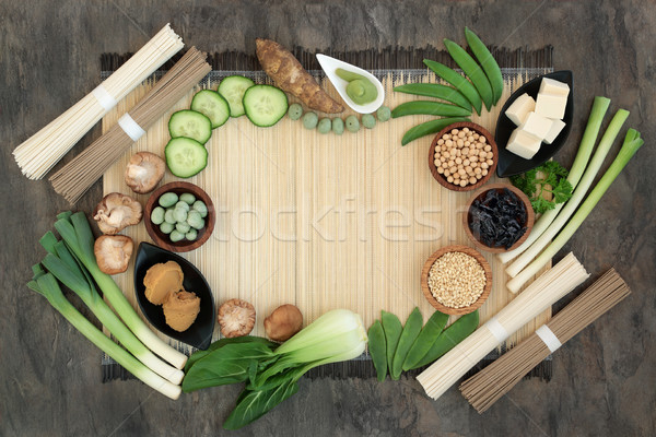 Diety żywności wasabi orzechy tofu Zdjęcia stock © marilyna