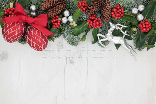 Christmas Decorative Background Border Stock photo © marilyna