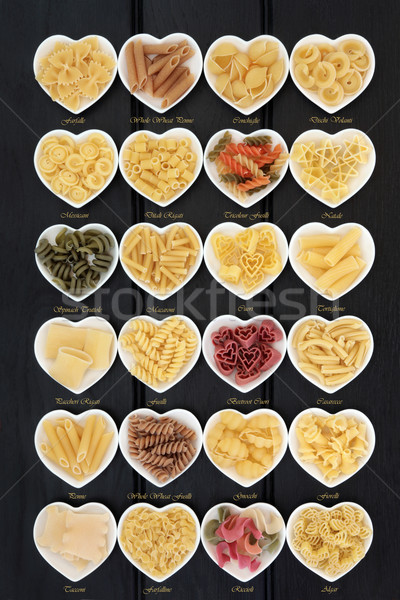 Italian Pasta with Titles Stock photo © marilyna