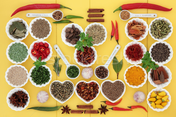 Spice and Herb Sampler Stock photo © marilyna