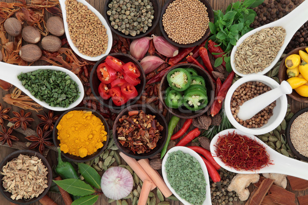 Herb and Spice Sampler Stock photo © marilyna