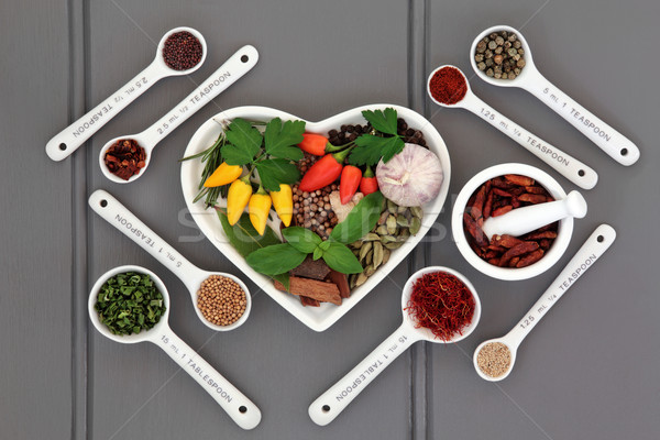 Stockfoto: Kruid · Spice · maat · ingrediënten · lepels