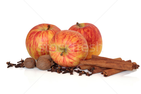 Mere condimente măr gala fruct Imagine de stoc © marilyna