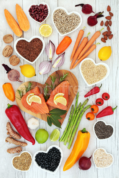 Health Food for Heart Fitness Stock photo © marilyna