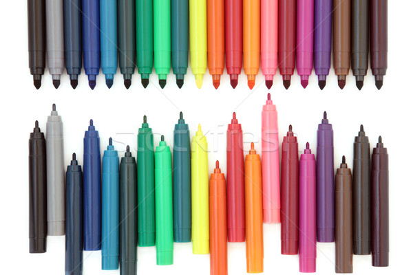 Pointe stylos blanche résumé design art [[stock_photo]] © marilyna